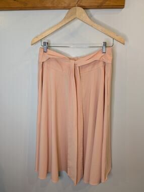 BELLE POQUE XL Blush Pink Midi Skirt A-Line Flowy Romantic Vintage Feminine
